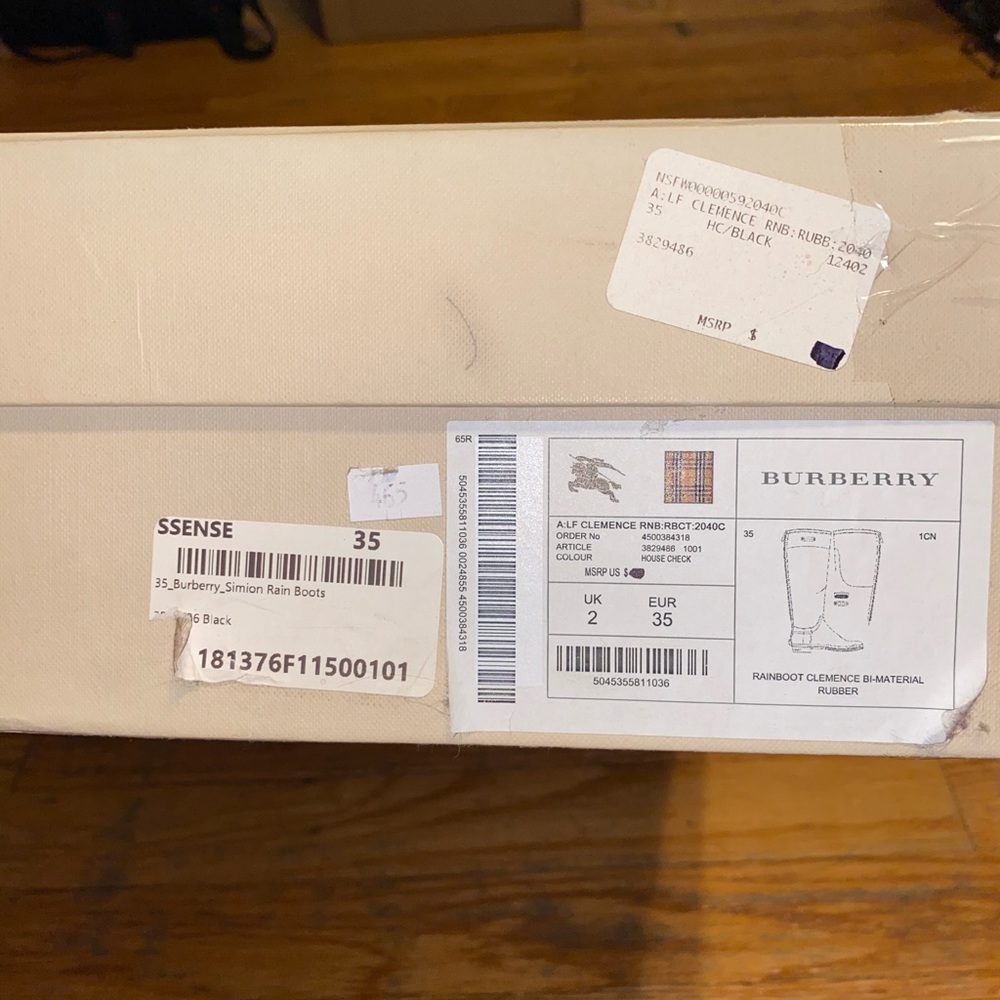 Burberry Rain Boots - Picture 8 of 9